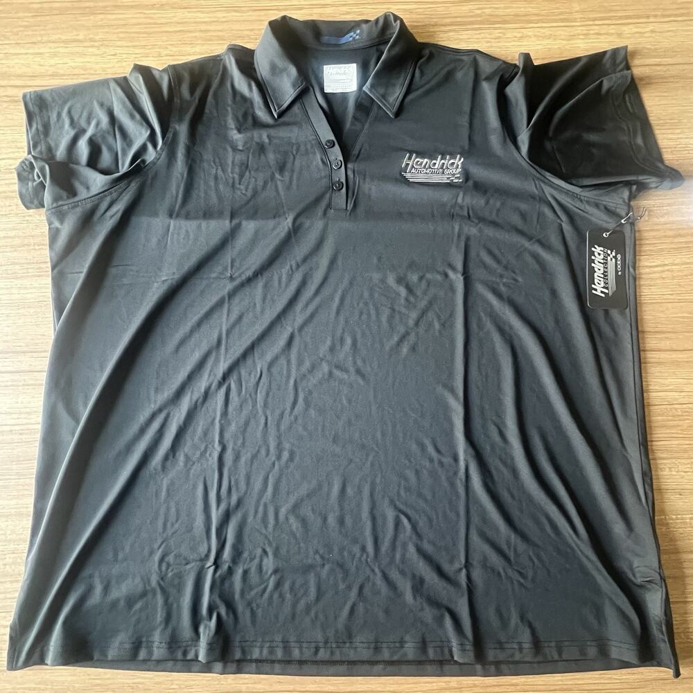 Hendrick Automotive Group Polo Performance Black Polo Oobe Hydrovent New 4XL